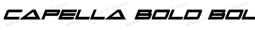 Capella Bold Bold字体转换